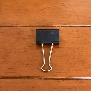 Black Binder Clip